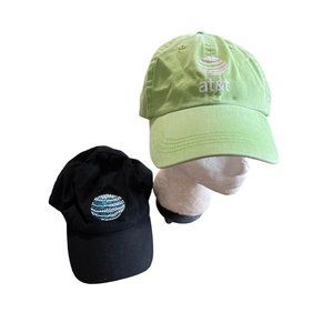 AT&T Caviar and Vitronic adjustable back ball caps